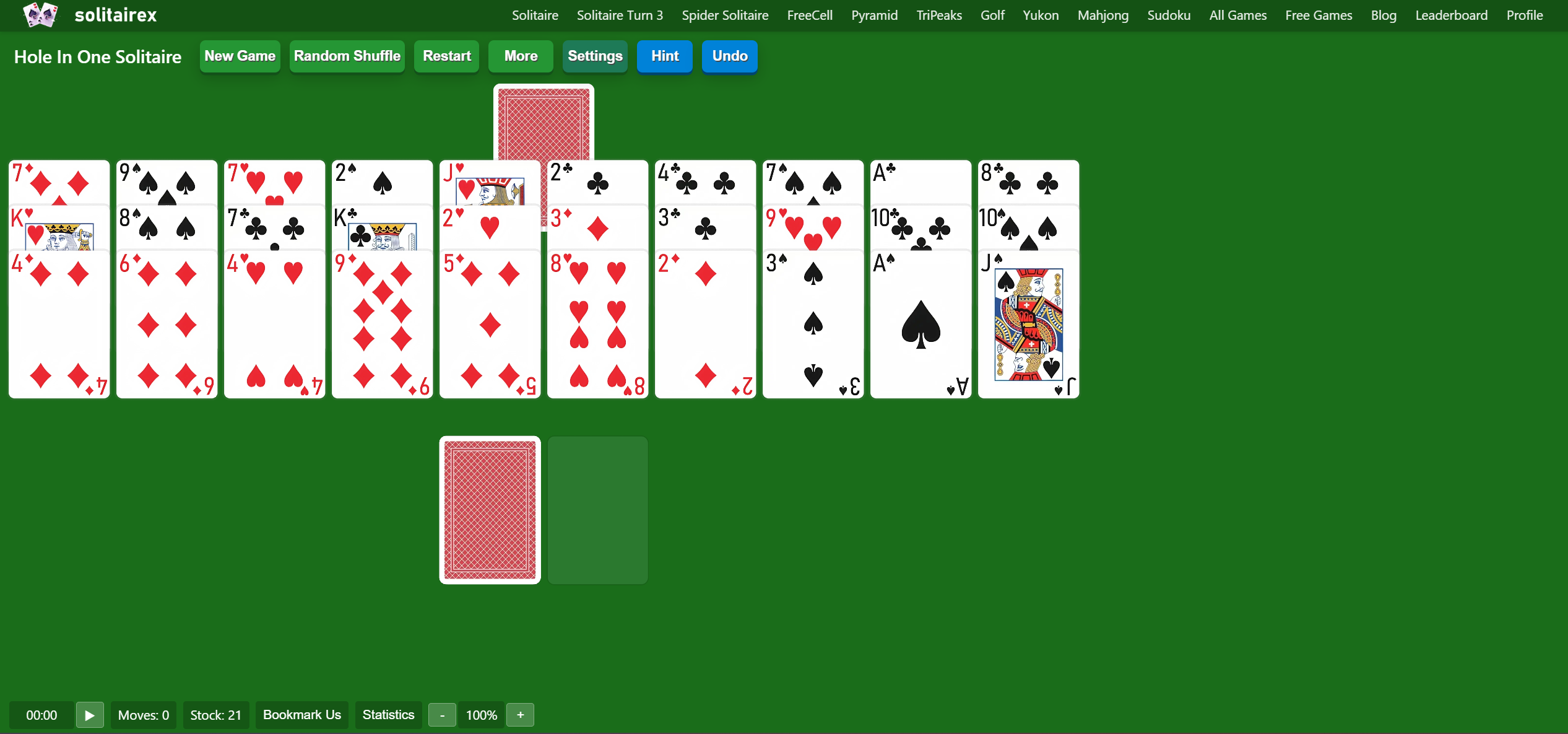 Hole In One Solitaire