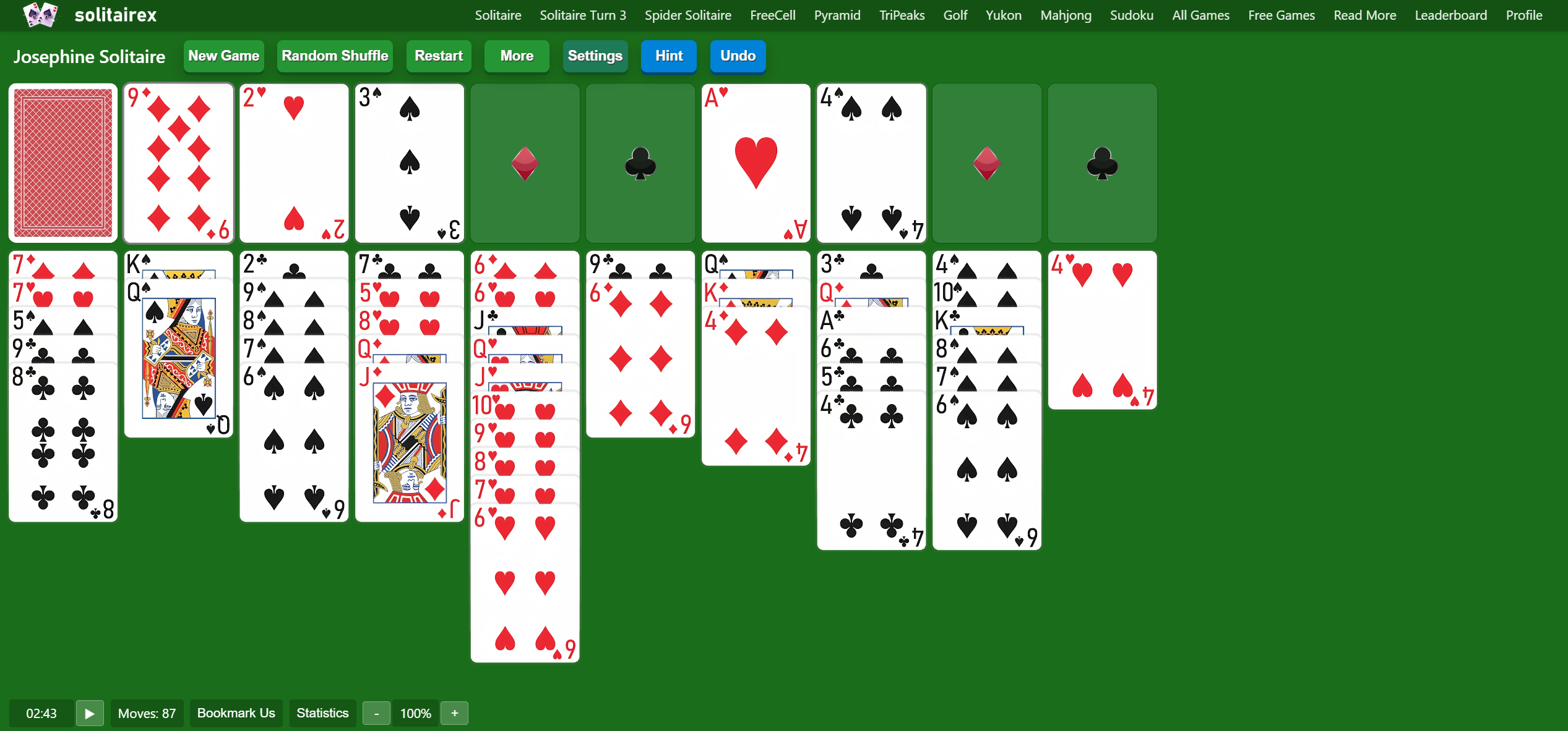 Josephine Solitaire Rules